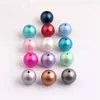 OYKZA Colorful Acrylic Imitation Pearl Matte Beads for Chunky Fashion Necklace Jewelry Supply 10mm 12mm 16mm 20mm T200323256Y