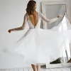 Neueste Kurze Hochzeit Kleid 2024 Scoop Top Perlen Pailletten Backless Braut Party Kleider Nach Maß Plus Größe Vestidos De Novias