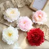 Bröllopsblommor 1st Peony Flower Heads Dekorativa Scrapbooking Artificial for Home Birthday Party Decoration Supplies