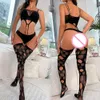 Heiße Weibliche Hohe Elastische Netzstrumpfhose Frauen Sexy Mesh Hohl Durchsichtig Bodystockings Erotische Transparente Strumpfhosen Dessous sexy