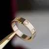 Anillo de amor de moda de alta calidad Anillos para mujer Banda Anillo de oro Joyería de diseño de lujo clásico para mujeres Ancho 4 mm 5 mm 6 mm con caja Tita287V