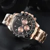 R0lex Wrist Watches for Men 2024 New Mens Watches All Dial Work Work Quartz Watch عالية الجودة أعلى العلامة التجارية الرفاهية على مدار الساعة Men Fashion Ro007