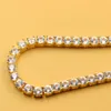 5mm 18inch High Quality Tennis with d Vvs Moissanite Diamond Jewelry Hiphop Chock Link Necklace