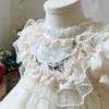 Mädchen Kleider Baby Mädchen Lolita Prinzessin Kleid Kleinkind Kind Vintage Elegante Schleife Spitze Tutu Vestido Party Geburtstag Kostüm Kleidung 1 10Y 231211