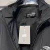 Mens Jacket Balenciigss Coat Original 3B Sports Flight and Womens Löst passande mångsidig fashionabla fibertyg