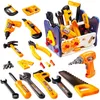 Tools Workshop Children's Tool Set with Electric Toy Drill Kids Power Construction Protend Play Repair Kit