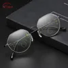 Lunettes de soleil SCOBER Retro Fashion Polygon Frame Intelligence Progressive Multifocal Commercial Reading Glasses Bifocal 1 1 5 2 238z