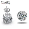 Yhamni Nouvelle arrivée Vendre Super Shiny Diamond 925 Boucles d'oreilles STALDS SIRGES SERVILS BIELLAIS E1008480016