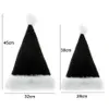 Вечерние шапки черные плюшевые рождественские унисекс для взрослых детей удобные товары для косплея Санта-Клауса декор подарок L221012266C