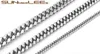 Modeschmuck 5mm 7mm 9mm 11mm Silber Farbe Edelstahl Halskette Double Curb Cuban Link Kette für Herren Damen SC19 N9054069