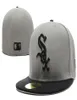 2020 Fashion dopasowane czapki Wysokiej jakości projektant Chicago Hats White Sox Teams Logo Hafdery Hip Hop na zewnątrz czapki sportowe Mixed2144303