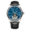 Wristwatches AESOP Tourbillon Mechanical Watches Steel Strap Manual Winding Movement Business Men's Sapphire Mirror Waterproof