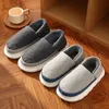 النعال Litfun Plush Slippers الرجال نساء النعال الشتاء في الهواء الطلق أحذية القطن الدافئة المائية الداخلية مضادة للانسيارات سميكة Slides 231212