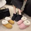 Chinelos Mulheres Chinelos Micro Camurça Fuzzy Shearling Forro Tornozelo Mocassim Bootie Chinelos Espuma de Memória Indoor Outdoor Slip On House Shoes 231212