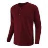 メンズTシャツ2023冬のファッション特大のサイズの服ソリッドカラー長袖Tシャツレジャー多目的スリムフィットシャツ