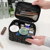 Sacos cosméticos moda saco grande capacidade portátil bolsa tecido cosméticos maquiagem escova armazenamento doméstico lavagem de viagem 231211