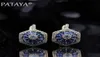 Pataya New Original Design Limited 585 Rose Gold Luxury Mikowax Inkrustowanie Naturalne Kolczyki z cyrkonem Kobiety Wedding Party Jewelry Y1826800