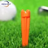 Tees de golf Tees Golf Plastique 50 PCS / Set Tee de golf en plastique Unbreakable Hold 75 mm Réduire le côté frottement Spin Tee stable Drop Drop 231212