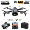 K103 Pro Drone 4K HD Aerial Camera Four Axis Aircraft Hinder Undvikande Optiskt flödeslokalisering RC Brushless Motor Toy Outdoor