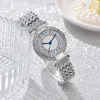 Montres-bracelets Marque de mode Diamant Femmes Quartz Montre Luxueux Tendance Bijoux Bracelet Main Horloge Ladys Fille École Étudiant Montre-Bracelet