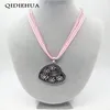 Sautoirs Bohême Vintage Collier Pendentif Mode Cristal Chanceux Edelweiss Collier Femmes Charme Corde Cadeau Bijoux Whole247N