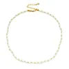 ZMZY – colliers ras du cou en pierre naturelle blanche pour femmes, bijoux minimalistes, style bohémien, clavicule faite à la main