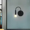 Lampa ścienna sypialnia LED Rotatable Sconce oświetlenie do mieszkalnego przyłóżka korytarza balkonowy foyer