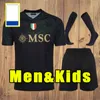 Män barn 23 24 Napoli Soccer Jerseys Zielinski Anguissa Olivera Osimhen Fabian Lozano SSC Home Away Third Goaldewear Full Kit 2023 2024