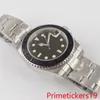 Armbanduhren 40mm Schwarz Sterile Zifferblatt Männer Armbanduhr Automatische Datum Japan NH35A PT5000 Edelstahl Saphirglas Keramik Lünette Lume