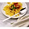 Dinnerware Sets 6 Dessert Spoons Cake Stainless Steel Noodles Long Handle Salad For Home Shop Coffee