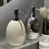 Distributeur de savon liquide, bouteille de Lotion en céramique, salle de bain, Gel douche, shampoing, désinfectant pour les mains, accessoires de distribution