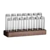 Storage Bottles Coffee Bean Test Tube Airtight Clear For Bar Kitchen Countertop Shop