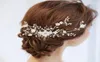 NPASON encantador nupcial Floral enredadera para el cabello perlas boda peine accesorios para el cabello mujeres tocado para graduación joyería W01043963363