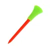 Tees Golf 100 PCS/Pack Plastic Golf Tees Multi Color 8.3cm وسادة مطاطية متينة Top Golf Ball Associory 231212