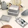 収納バッグ6pcsセット旅行オーガナイザースーツケースパッキングケースポータブル防水折りたたみ衣料品用荷物
