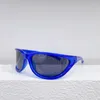 Sunglasses Fashion Hip Hop Style Men's Glasses 0124S Cat Eye Large Frame Women's Silvery Reflective Lenses Black Blue 7 Colors