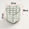 Crystal Candle Holder Desktop Storage Pen Holder Display Plate Wedding Centerpieces For Home Office Party Decoration