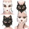 Parti masker halloween japansk författare cos djur skräck rekvisita mask tiger drake gud yasha tiangou dräkt grossist droppleverans ho dhnih