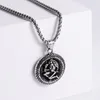 Pendant Necklaces Retro Twelve Constellations Men's Stainless Steel Birthday Party Gift For Men Boy Jewelry Accessories