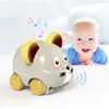 ElectricRC Car Multifunktionella dubbla lägen RC Mouse Owl Wireless Cartoon Animal Form Hinder Undvikande barn Julleksaker Bil 231211