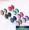 Unisex Stainless steel Fake Ear Plug Tunnel Stretcher Ear Expander Expansion Stud Earrings Cheater piercing jewelry 100Pcs mix col6604932