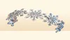 Cristal de luxe flocon de neige bandeau floral diadèmes de mariée couronne baroque concours diadème bandeau accessoires de cheveux de mariage 2202189518563987507