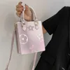 Borsa di moda invernale di lusso 2024 Edizione coreana alla moda da donna Stampata Nuova borsa a tracolla piccola alla moda portatile Netizen Borsa quadrata Premium