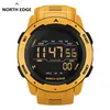 North Edge Men Digital Watch Watch zegarki sportowe Męskie Sporty Dual Time Cotomet Alarm Waterproof 50m Digital Watch Clock270d