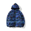 Manteaux de créateurs pour hommes doudoune noir doudoune bleu Parkas style camouflage couleur vêtements d'extérieur grande taille 3XL hiver épaississement pardessus streetwear vêtements de sport