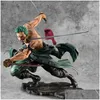 액션 장난감 그림 원피스 1 조각 21cm 피겨 GK Roronoa Zoro 액션 피겨 입상 만화 모델 장식 컬렉션 만화 DIY 어린이 dhygc