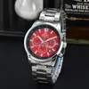 Wristwatches Top Original Watches Mens Business Full Stainless Steel Automatic Date Watch Luxury Chronograph Sport Quartz Clock