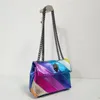 Kurt Geiger Bag Bag Rainbow Women Women Leadting Contlulful Cross Body Bag Clutch254m