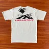 Hellstar Studios Ins Männer plus Tees Graffiti -Schrift abstrakter Druck Kurzarm t Männer und Frauen High Street T -Shirt Rapper Wash grau schweres Handwerk Unisex Kurzarm