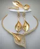 News Kingdom Ma Nigerian Hochzeit Afrikanische Perlen Zinklegierung Schmuck Sets Dubai Schmucksets Halskette Armband Ohrringe Ring Sets J192953575